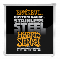 Hybrid Slinky Stainless Steel Wound Electric Guitar Strings - 9-46 Gauge